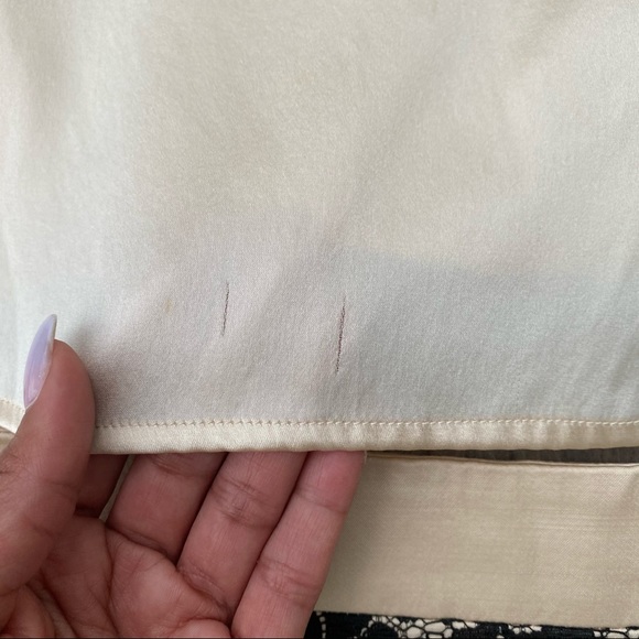 VTG Y2K Bebe Champagne Corset Top & Mini Skirt Set XS/2 - Picture 10 of 11